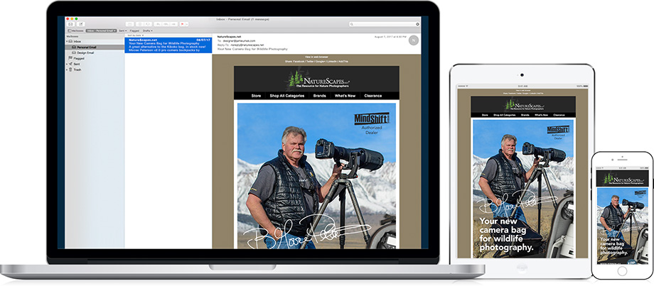 NatureScapes Retail Email Marketing - MP Bags