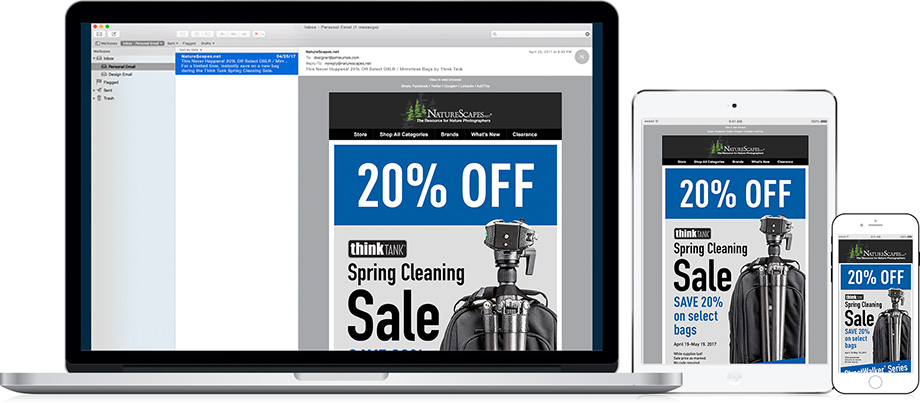 NatureScapes Retail Email Marketing - Bag Sale