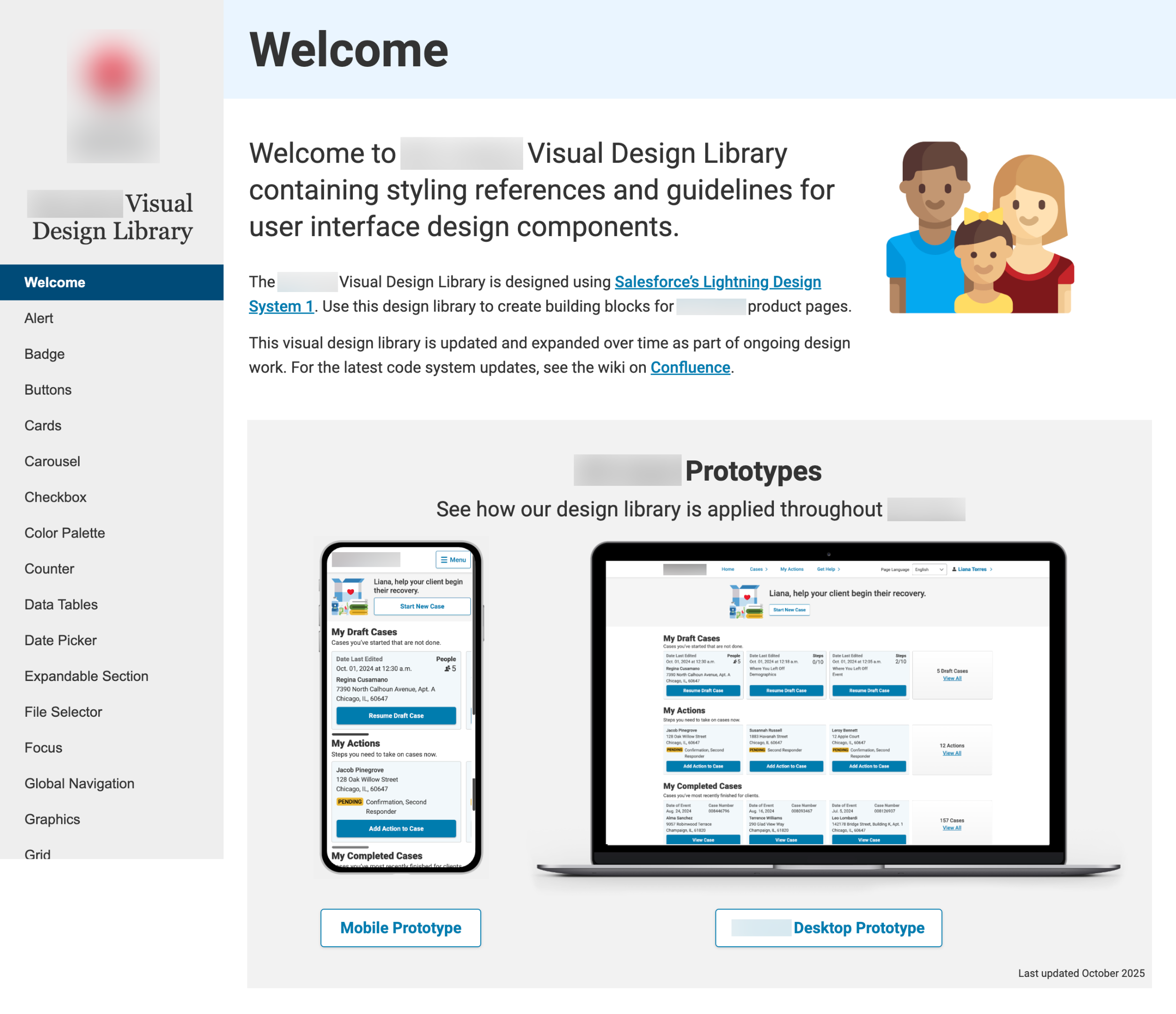 UI Library Landing Page