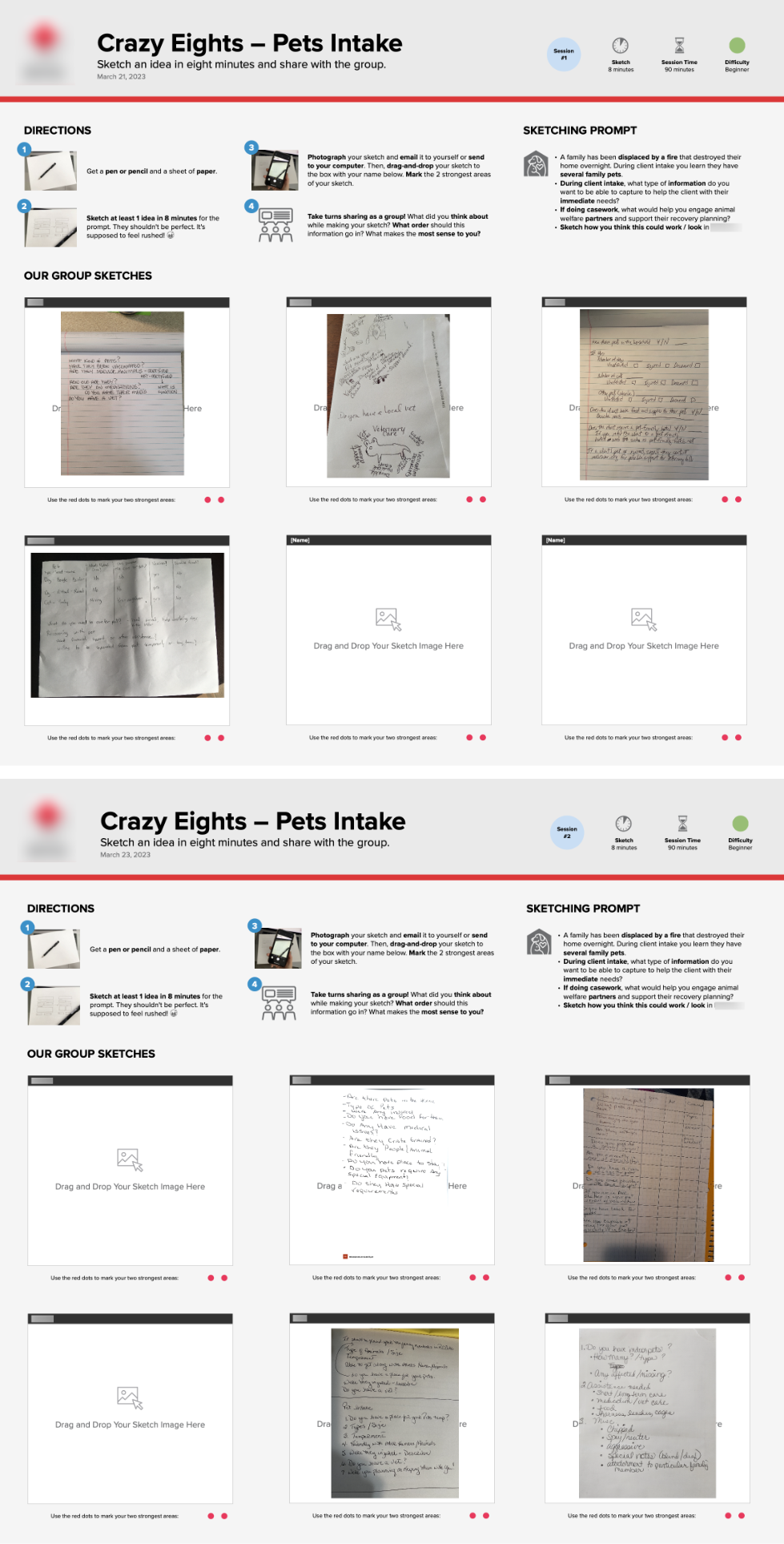 Participatory Design with Crazy Eights