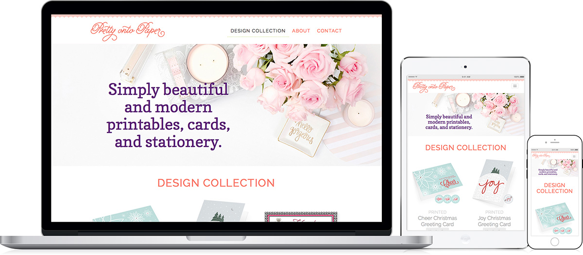 Pretty onto Paper Website