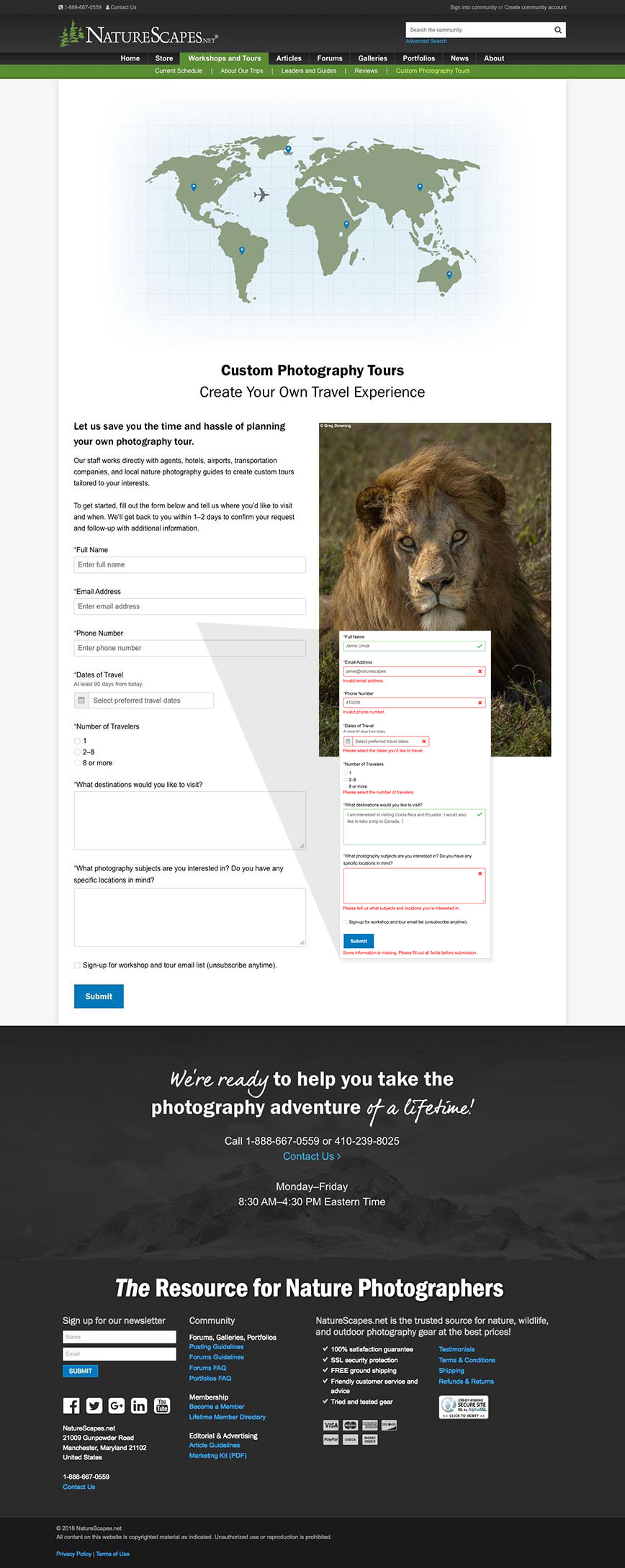 NatureScapes Workshops and Tours - Custom Photography Tours