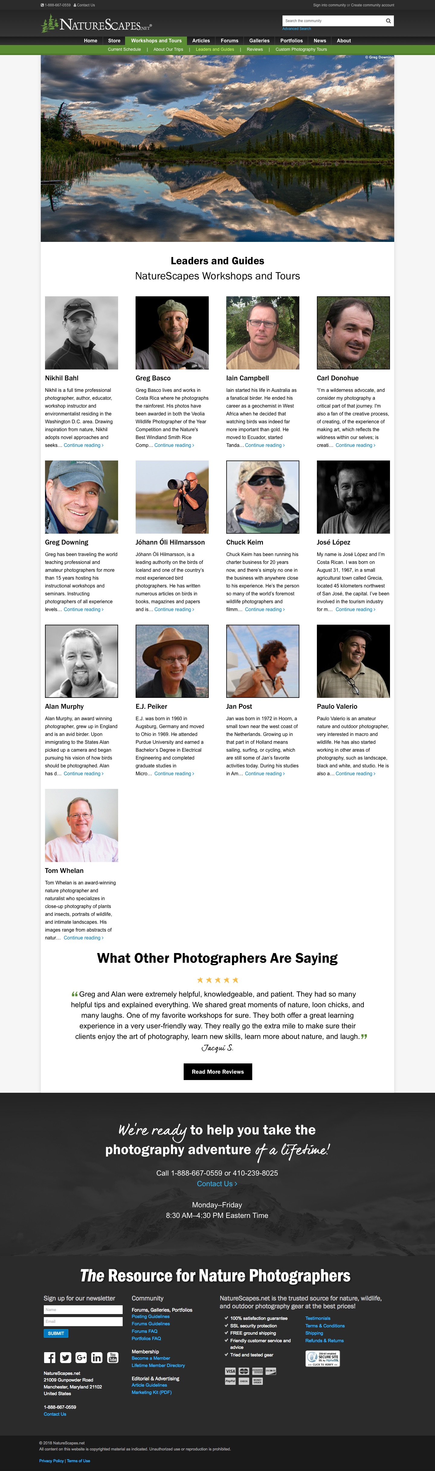 NatureScapes Workshops and Tours - Leaders and Guides