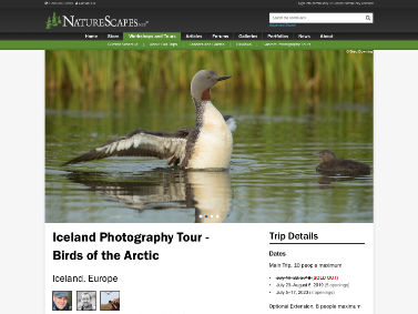 NatureScapes Workshops and Tours - Trip Detail